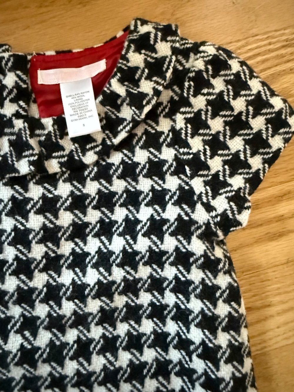 Janie and Jack Size 5 Black And White Girls Dress - Picture 3 of 3